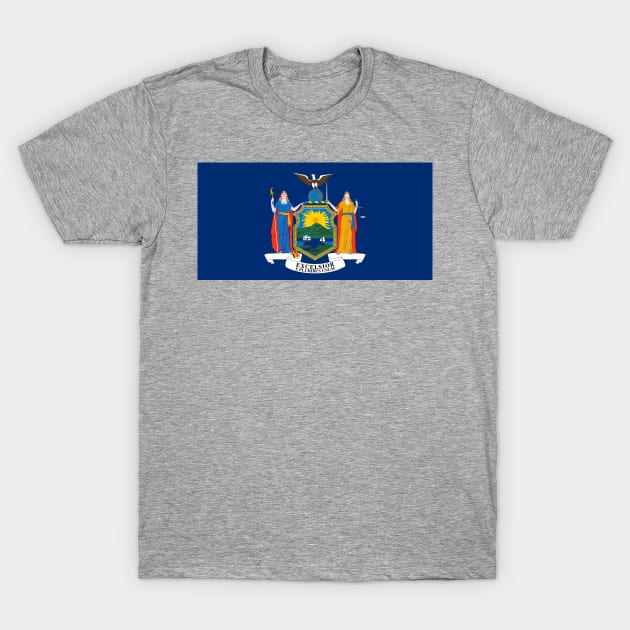 Flag of New York T-Shirt by brigadeiro